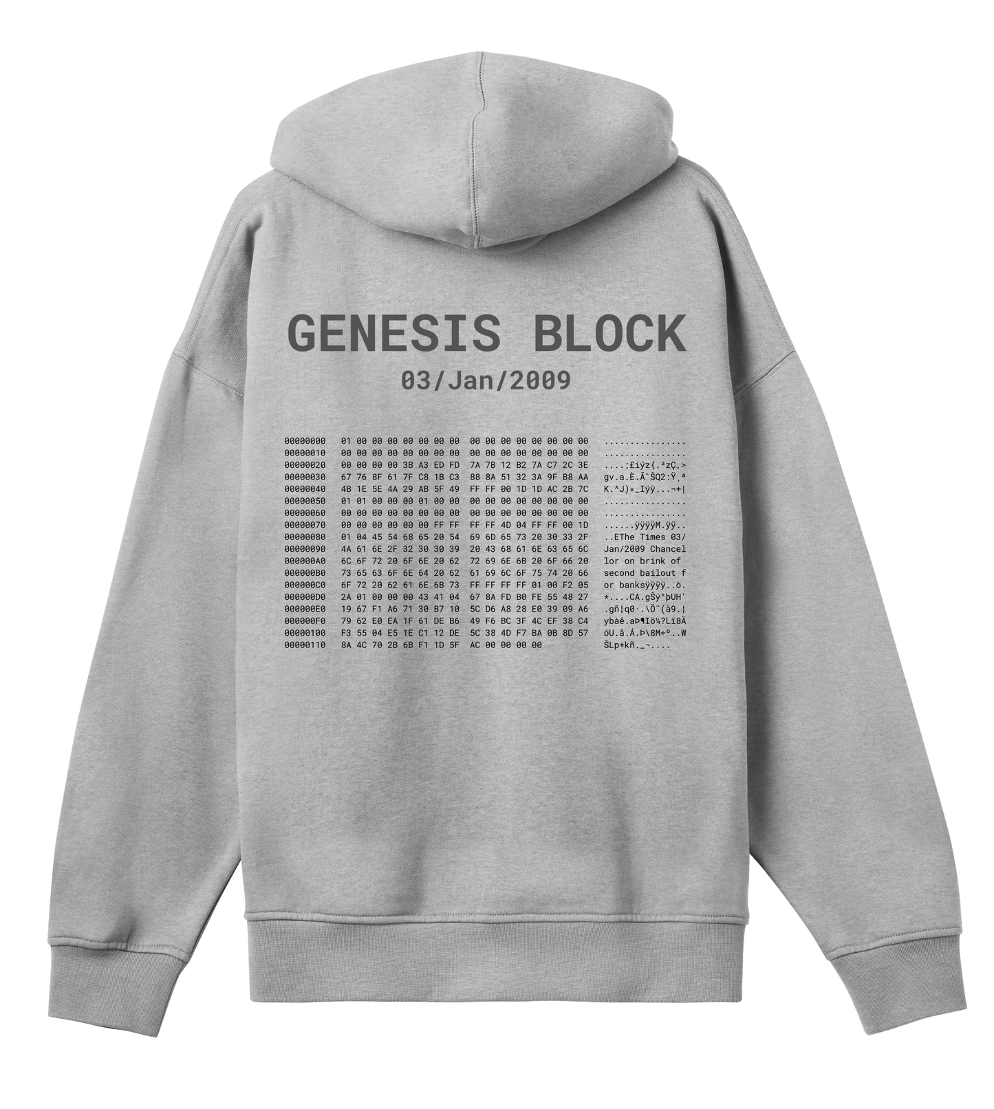 Genesis Block Mens Boxy Hoodie