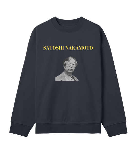 Satoshi Nakamoto Mens Boxy Sweatshirt