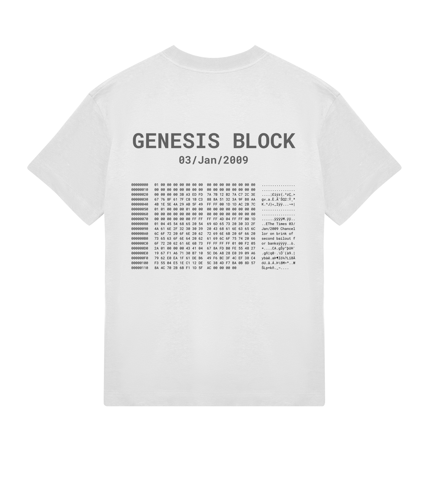 Genesis Block Mens Boxy Tee